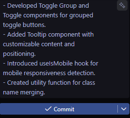 VS Code Generate &amp; Commit